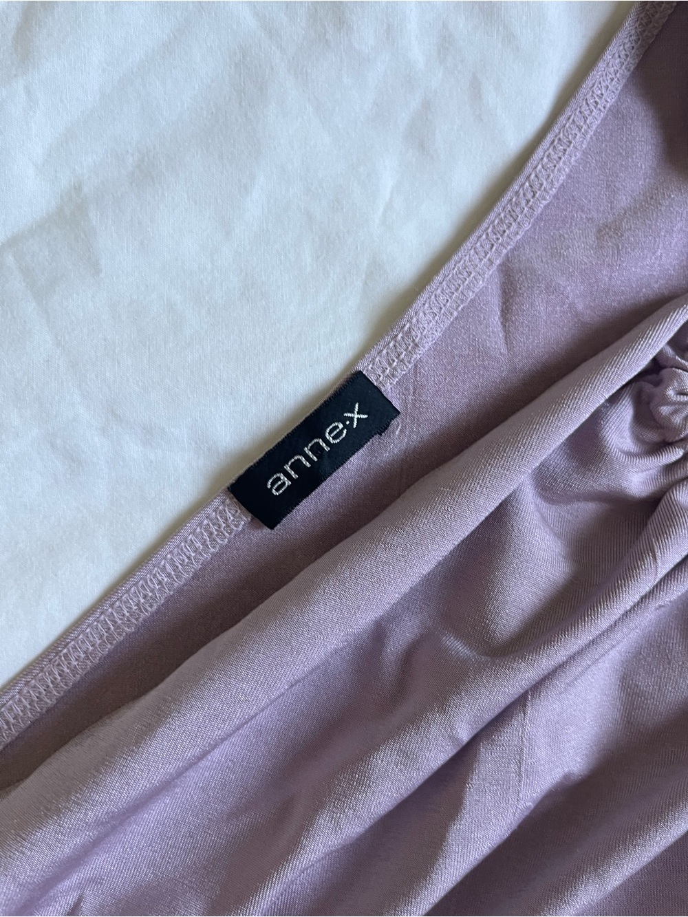 Vintage Y2K Lilac One Shoulder Top with Silver Hardware Detail - Picture 7 of 8
